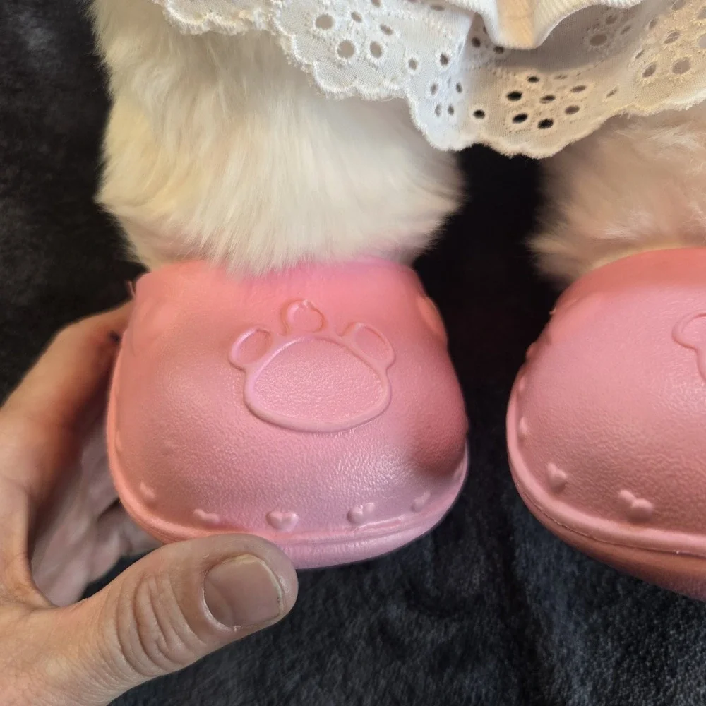 Build a Bear White and Pink Bear Plush with‎ Clothes and Shoes